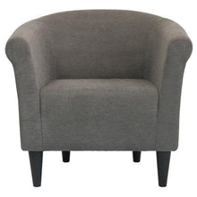Load image into Gallery viewer, Graphite Grey Modern Classic Upholstered Accent Arm Chair Club Chair
