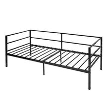 Load image into Gallery viewer, Twin size Sturdy Steel Metal Daybed Frame in Black
