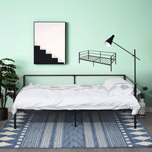 Load image into Gallery viewer, Twin size Sturdy Steel Metal Daybed Frame in Black