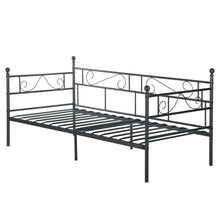 Load image into Gallery viewer, Twin Classic Metal Daybed Frame in Black