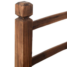 Load image into Gallery viewer, Solid Fir Wood 5-Ft Arch Garden Bridge Walkway - Great for Pond Landscaping