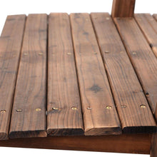 Load image into Gallery viewer, Solid Fir Wood 5-Ft Arch Garden Bridge Walkway - Great for Pond Landscaping