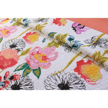 Load image into Gallery viewer, Full - Queen Cotton Quilt Set Multi-Color Floral Pattern
