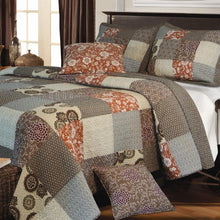 Load image into Gallery viewer, Full - Queen size 100% Cotton Reversible Patchwork Quilt Set