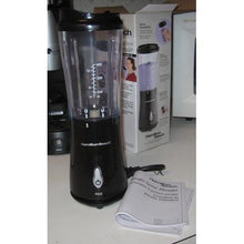 Load image into Gallery viewer, Personal Smoothie Blender with Travel Lid in Black by Hamilton Beach