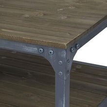 Load image into Gallery viewer, Industrial Style Coffee Table or TV Stand with Locking Caster Wheels