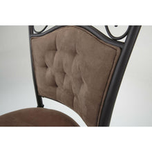 Load image into Gallery viewer, Metal 30-inch Barstool with Brown Microfiber Swivel Seat