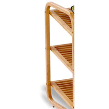 Load image into Gallery viewer, 3-Tier Bamboo Shoe Rack Shelf  - Holds 9-12 Pairs of Shoes