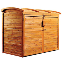 Load image into Gallery viewer, Outdoor 34-inch x 62-inch Wooden Storage Shed with Lockable Doors