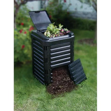 Load image into Gallery viewer, Heavy Duty Black Plastic Compost Bin for Home Garden Composting 80-Gallon