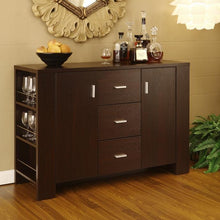 Load image into Gallery viewer, Modern Dining Buffet Sideboard Server in Cappuccino Finish