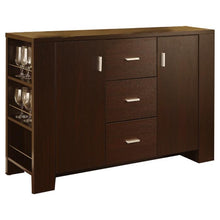 Load image into Gallery viewer, Modern Dining Buffet Sideboard Server in Cappuccino Finish
