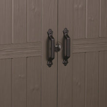 Load image into Gallery viewer, Outdoor 3 x 6-ft Storage Shed in Taupe Brown Polypropylene