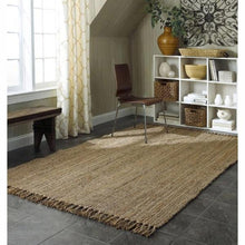 Load image into Gallery viewer, Handmade Eco Natural Fiber Chunky Loop Jute Rug (4' x 6')