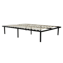 Load image into Gallery viewer, Full size Metal Platform Bed Frame with Wooden Slats - No Boxspring Needed