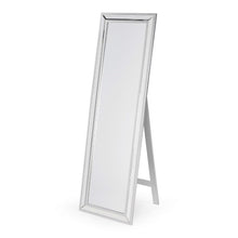 Load image into Gallery viewer, Modern Classic Art Deco Beveled Floor Mirror with Easel Style Stand