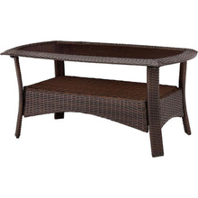 Load image into Gallery viewer, Brown Resin Wicker 6-Piece Patio Furniture Lounge Set with Red Seat Cushions