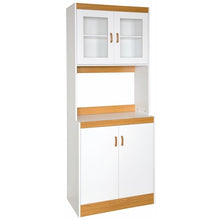 Load image into Gallery viewer, Tall Kitchen Storage Cabinet Cupboard with Microwave Space