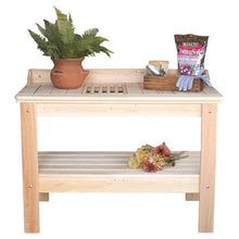 Load image into Gallery viewer, Wooden Potting Bench Garden Table  - Made in USA