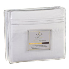 Load image into Gallery viewer, Queen size 4 Piece Sheet Set in White Microfiber