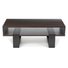 Load image into Gallery viewer, Chic Modern Cut Out Design Coffee Table in Dark Walnut