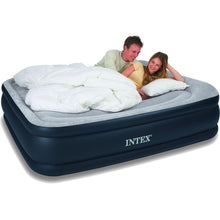 Load image into Gallery viewer, Queen-size Raised Airbed Air Mattress with Built-in Pillows and Pump
