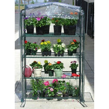 Load image into Gallery viewer, 4-Tier Growing Rack Planter Stand Greenhouse with Thermal Cover