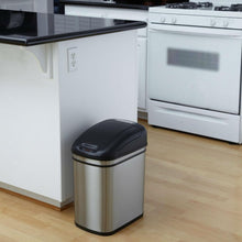 Load image into Gallery viewer, 6.3 Gallon Kitchen Infrared Touchless Automatic Motion Sensor Lid Open Trash Can