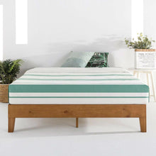 Load image into Gallery viewer, King Modern Classic Solid Wood Slat Platform Bed Frame in Natural Finish