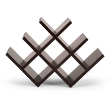 Load image into Gallery viewer, 8-Bottle Mariposa Wine Rack Modern Design Dark Brown Finish
