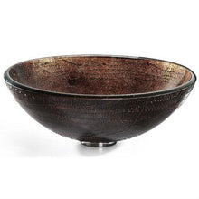 Load image into Gallery viewer, Modern 16.5 inch Round Copper Color Glass Vessel Sink