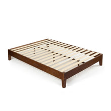 Load image into Gallery viewer, King size Low Profile Solid Wood Platform Bed Frame in Espresso Finish