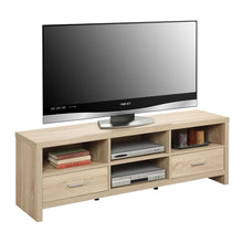 Load image into Gallery viewer, Light Wood-grain Modern 60-inch TV Stand Entertainment Center
