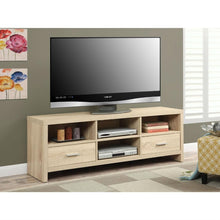 Load image into Gallery viewer, Light Wood-grain Modern 60-inch TV Stand Entertainment Center