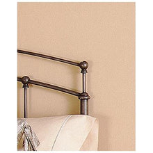 Load image into Gallery viewer, King size Arch Metal Headboard in Black Walnut Metallic Finish