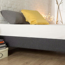 Load image into Gallery viewer, King size Modern Grey Upholstered Padded Platform Bed Fame