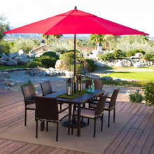 Load image into Gallery viewer, Outdoor Patio 11-Ft Market Umbrella with Red Shade Canopy