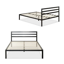 Load image into Gallery viewer, King Metal Platform Bed Frame with Headboard and Wood Slats