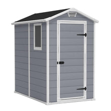 Load image into Gallery viewer, Ventilated Top Plastic Shed for Outdoor Lawn Garden Tool Storage