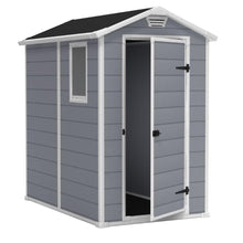 Load image into Gallery viewer, Ventilated Top Plastic Shed for Outdoor Lawn Garden Tool Storage