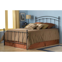 Load image into Gallery viewer, King size Matte Black Metal Bed with Headboard and Footboard