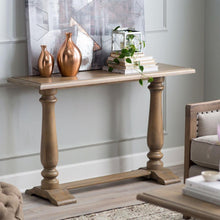 Load image into Gallery viewer, Driftwood Contemporary Classic Console Sofa Table with Pedestal Legs