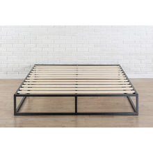 Load image into Gallery viewer, King size Modern 10-inch Low Profile Metal Platform Bed Frame with Wood Slats