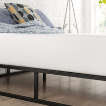 Load image into Gallery viewer, King size Modern 10-inch Low Profile Metal Platform Bed Frame with Wood Slats