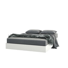 Load image into Gallery viewer, Modern Floating Style White Platform Bed Frame in Full Size
