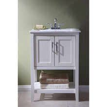 Load image into Gallery viewer, 23-inch Bathroom Vanity Set with White Porcelain Top