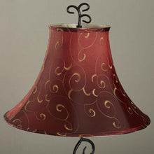 Load image into Gallery viewer, Contemporary 61-inch Tall Floor Lamp with Red and Gold Bell Shade