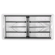 Load image into Gallery viewer, Adjustable Height 4-Foot Commercial Folding Table with White HDPE Top