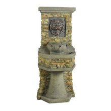 Load image into Gallery viewer, Indoor - Outdoor Water Fountain with Bronze Hued Lion Head