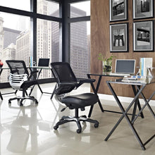Load image into Gallery viewer, Modern Black Mesh Back Ergonomic Office Chair  with Flip-up Arms